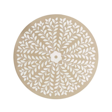 Nysha 25" Modern Bohemian Metal/Resin Inlay Top End Table